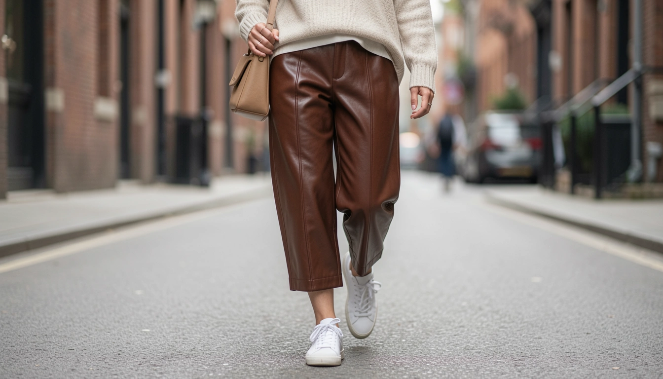 21 Leather Culottes Street Style You Must Try