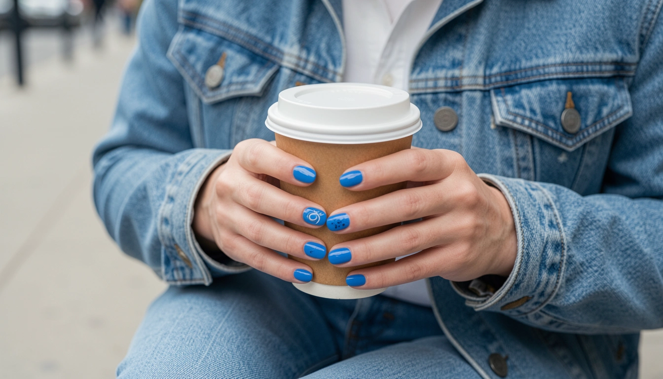 21 Street Style Blue Nails You’ll Love